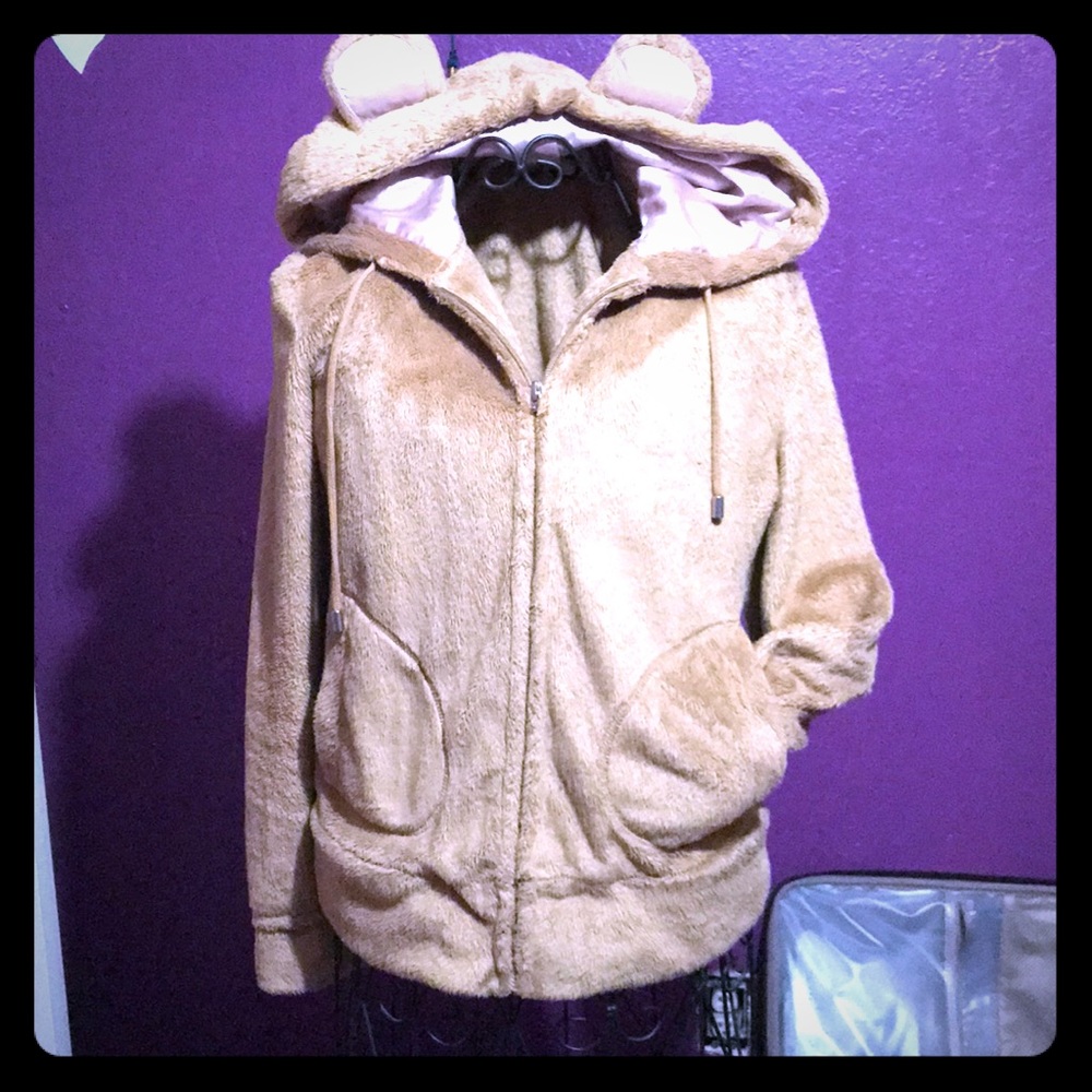 Bear ears hoodie.